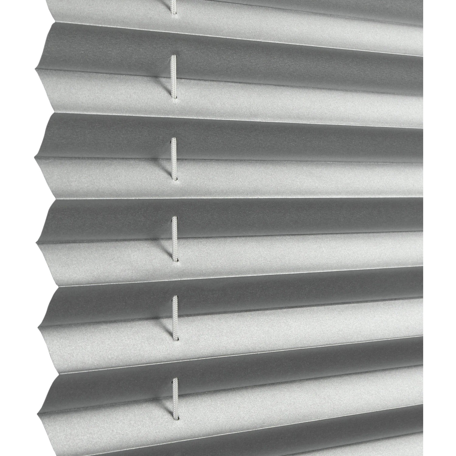 Detailansicht: Weißes Gardinia Plissee Concept Thermo, blickdicht und energiesparend.