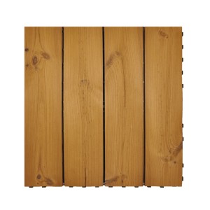 Onek Thermowood Fliese Smartdeck, 60x60 cm, Naturfarbe. Holzfliese aus behandeltem Kiefernholz.