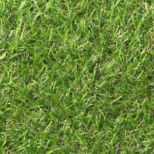 Nahaufnahme von InfinityGrass Kunstrasen Genus Grün, ideal für Balkon und Terrasse.