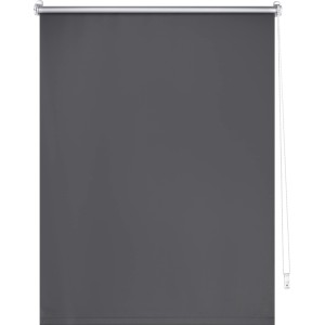 Graues Thermo-Rollo Manresa, 60x175 cm, mit Kettenzug für Sicht- und Sonnenschutz.