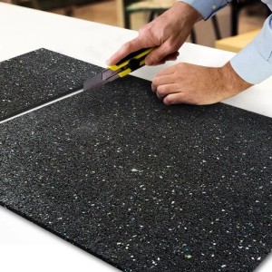 KARAT Antivibrationsmatte Schallschutzmatte nach Maß Stärke 1 cm 125 x 850 cm