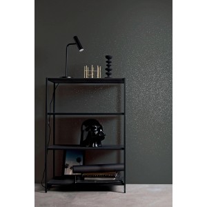 Wandgestaltung mit Schöner Wohnen Glimmerfarbe Stardust Grey, Effektfarbe mit silbernen Glitzerpartikeln.