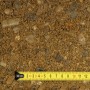 Betonschotter 0-16mm im Big Bag (1000kg), Nahaufnahme mit Zollstock zur Größenanzeige.