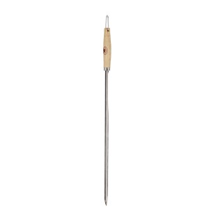 Esschert Grillspieß, 55 cm, mit Holzgriff zum einfachen Aufspießen von Grillgut.