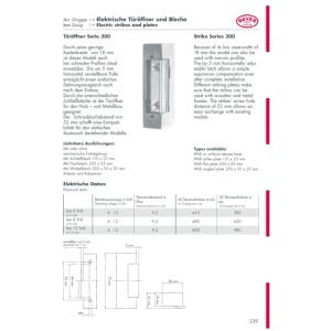 Elektrischer Türöffner mit mechanischer Entriegelung, passend für Türschlösser & Türtechnik.