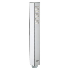 Grohe Euphoria Cube Stick Handbrause, chrom, mit quadratischem Design und Brausekopf.