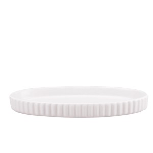 Weiße Kleine Wolke Mallow Kammschale, Badhelfer mit Rillenstruktur.