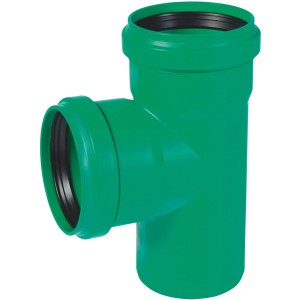 Grüner KG2000 EA Abzweig DN/OD 160/110 87° für Abwasserrohre.