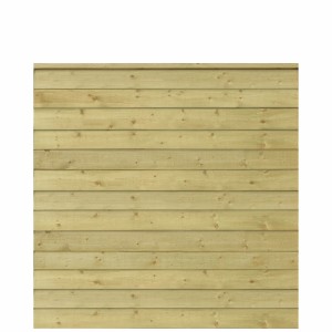 Druckimprägnierter Sichtschutzzaun Klink aus Nadelholz, 174x166cm, Detailansicht der Holzstruktur.