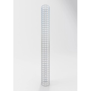 Gabiona Gabionen-Säule, rund, Ø 22 cm x 200 cm, Maschenweite 5x5 cm, zur Gartengestaltung.