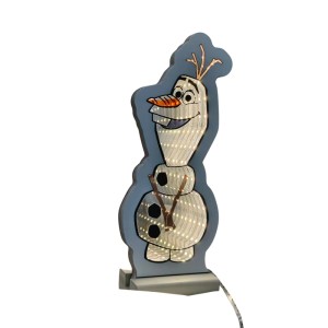 Disney Olaf LED-Spiegellicht, 20 cm, mit leuchtendem Infinity-Effekt. Ideal als Weihnachtsfigur und Dekoration.