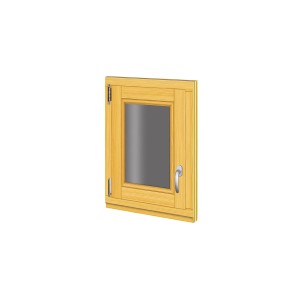 Roro Holzfenster Fichte 48 cm x 63 cm DIN L