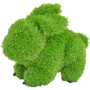 Grüne AniPlants Gartenfigur Hase, 50 cm, aus wetterfestem Material für die Gartendekoration.