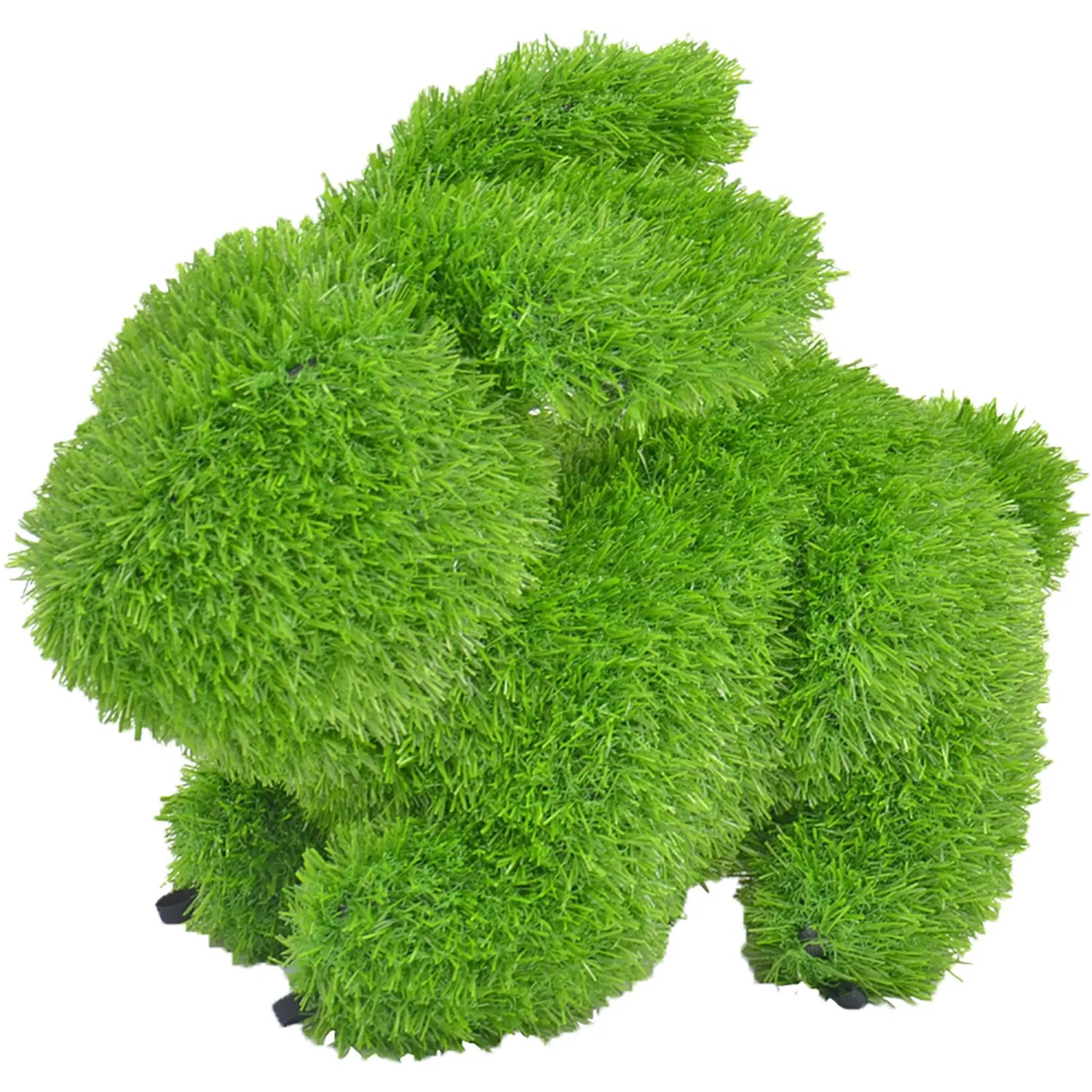 Grüne AniPlants Gartenfigur Hase, 50 cm, aus wetterfestem Material für die Gartendekoration.