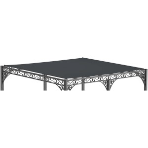 Eleo Sonnensegel 400 cm x 300 cm für Pergola Sardegna/Sicilia Anthrazit