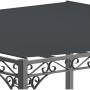 Anthrazitfarbenes Eleo Sonnensegel 400x300 cm für Pergola Sardegna/Sicilia. Zubehör für Lauben & Pavillons.