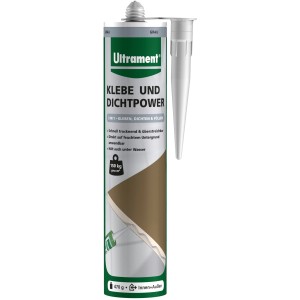 Ultrament Klebe- und Dichtpower Grau 470 g