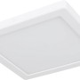 Weiße, quadratische LED-Deckenleuchte Lasse von Globo, 217x217x17 mm.