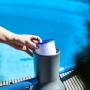 Summer Fun Solar-Pool-Kartuschenfilteranlage mit Filterkartusche am Pool.