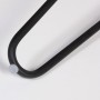 Schwarzes Hairpin Tischuntergestell, 180x710 mm, mit Bodengleiter für Möbel.