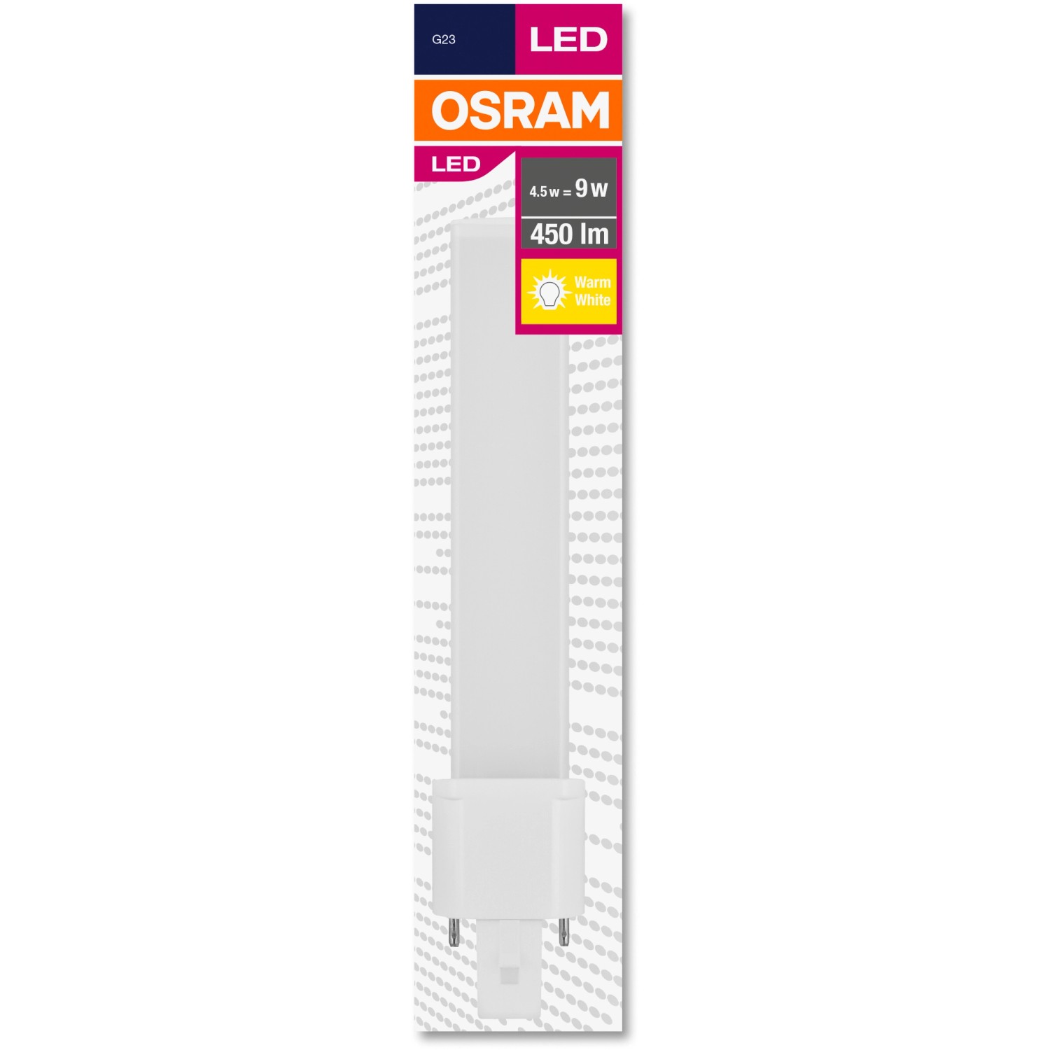 Osram LED-Leuchtmittel 4,5W, warmweiß, 166cm hoch. LED-Leuchtstofflampe für Wohn- und Essbereich.