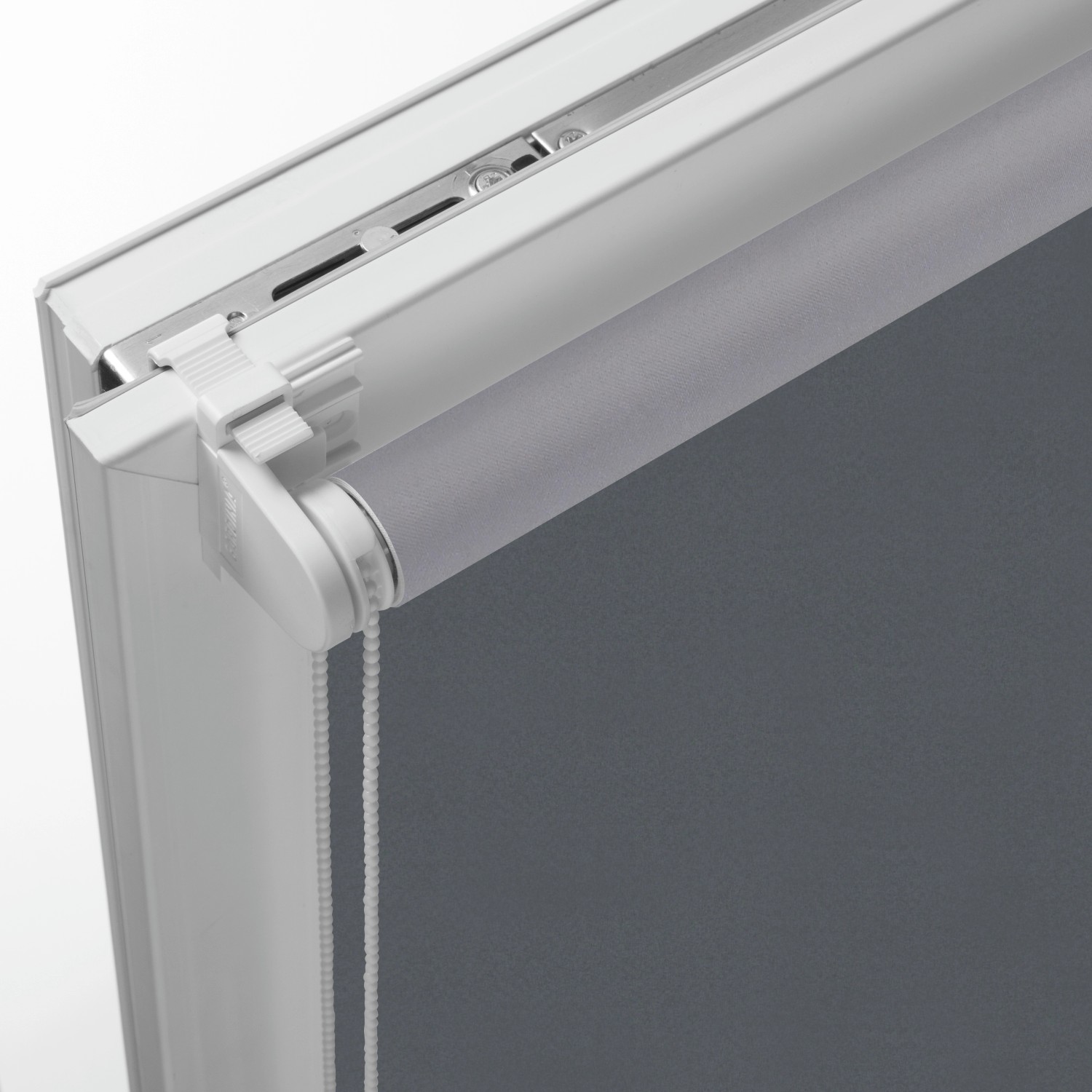 Gardinia EasyFix Thermo Rollo, 100x150 cm, Schiefergrau, zur einfachen Montage ohne Bohren.