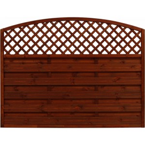 Sichtschutzzaun Element Bordeaux Braun 120/135 cm x 180 cm