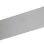 Silbernes Vierkant-Profil aus Aluminium, 2,5x2,5x100 cm, eloxiert.