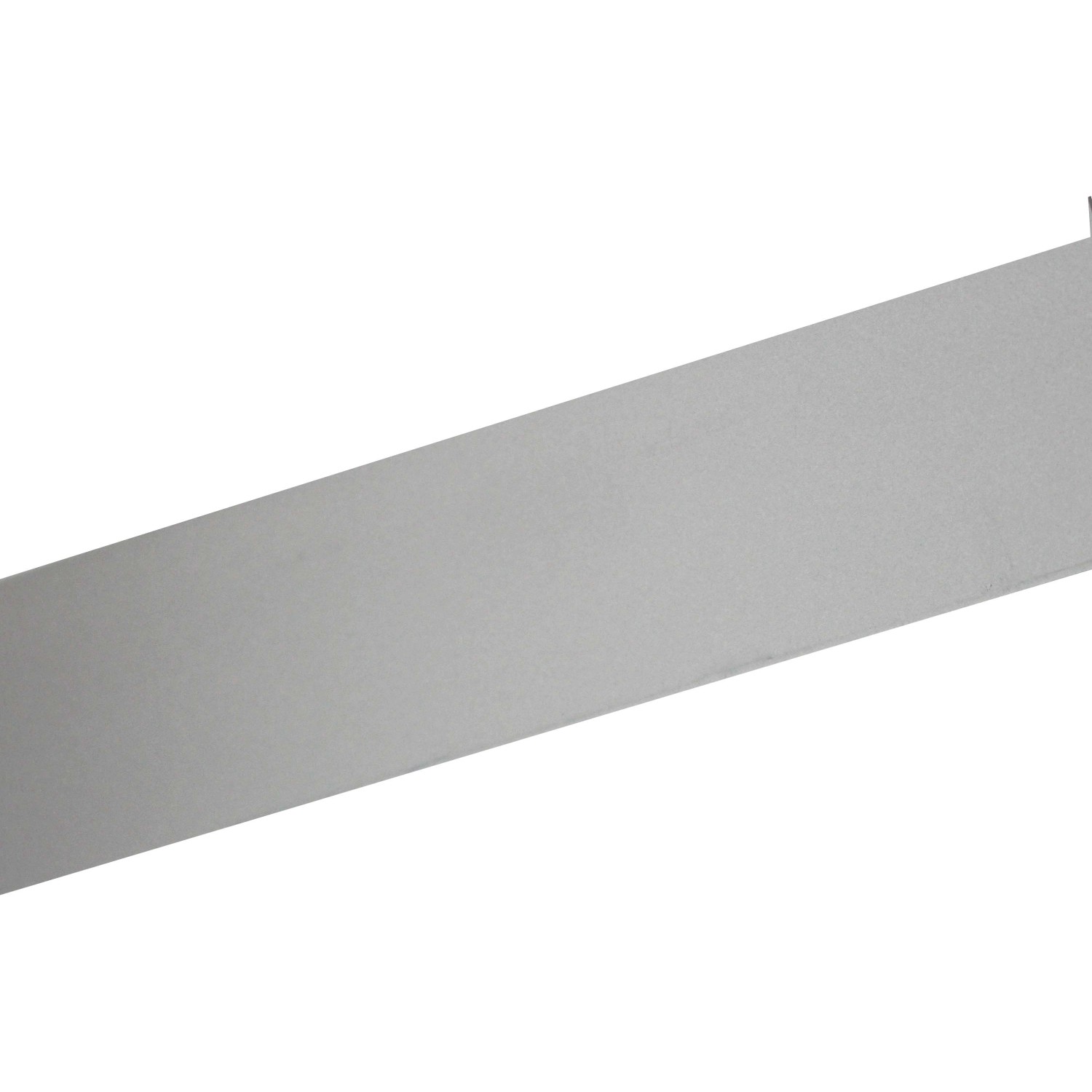 Silbernes Vierkant-Profil aus Aluminium, 2,5x2,5x100 cm, eloxiert.