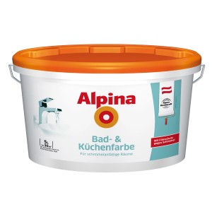 Alpina Bad- und Küchenfarbe 5 l Weiß