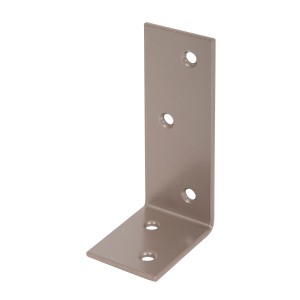 Alberts Duravis Balkenwinkel, ungleichsch., perlbeige, 40x80x30 mm, mit Schraublöchern.