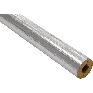NMC Climatube Rohrisolierung, selbstklebend, 18-20 mm, 1 m, aus Steinwolle mit Alufolie.