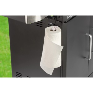 Landmann Küchenrollenhalter magnetisch am Grill befestigt mit Küchenrolle.