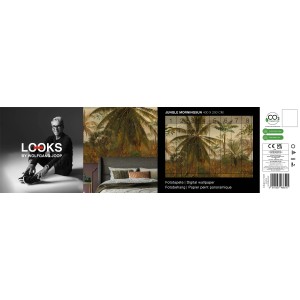 LOOKS Fototapete Junglemorningsun von Wolfgang Joop, Dschungel-Motiv für Wandgestaltung.