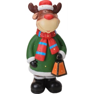 LED Figur Rentier 10 warmweiße LEDs 110 cm