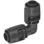 Gardena L-Stück 13 mm für Micro-Drip-System, 90 Grad Winkel, 2er-Set zur Richtungsänderung.