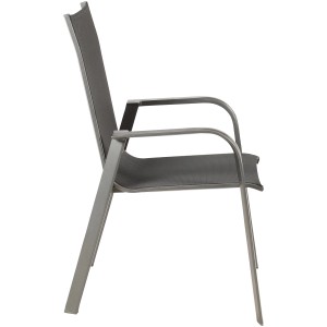 Acamp Urban Stapelsessel, 4er Set, anthrazit-carbon, Aluminiumgestell, atmungsaktives Gewebe.