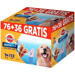 Pedigree Hund-Zahnpflege Dentastix Large Multipack 76+36 Stück