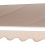 Beige Gelenkarmmarkise Wismar, 300x200 cm, mit Kurbelbedienung und silbernem Gestell.