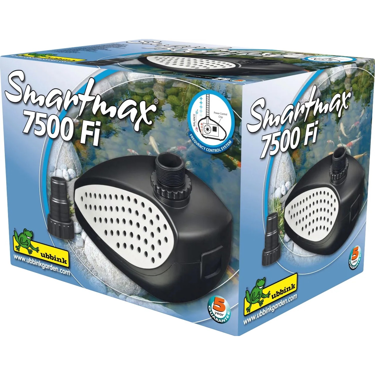 Ubbink Smartmax 7500Fi Filterpumpe, 7500 l/h, 60 W, in Originalverpackung.