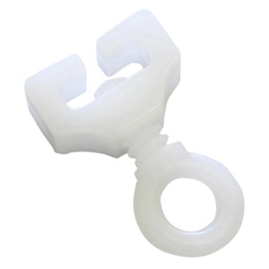 Gardinia T-Feststeller 6er-Pack, weiß, für Gardinenschienen zur Fixierung der Gleithaken.