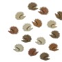 Videx Garden Filz-Deko Igel, 15 Stück, braun und naturfarben. Dekorative Figuren für Haus und Garten.