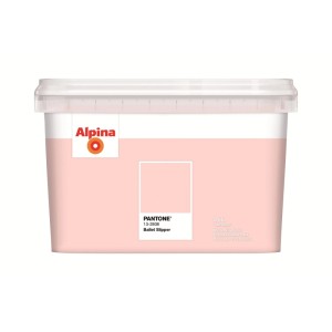 Alpina Innenfarbe Pantone Ballet Slipper 2,5l in zartem Pink. Matte Wandfarbe im Eimer.