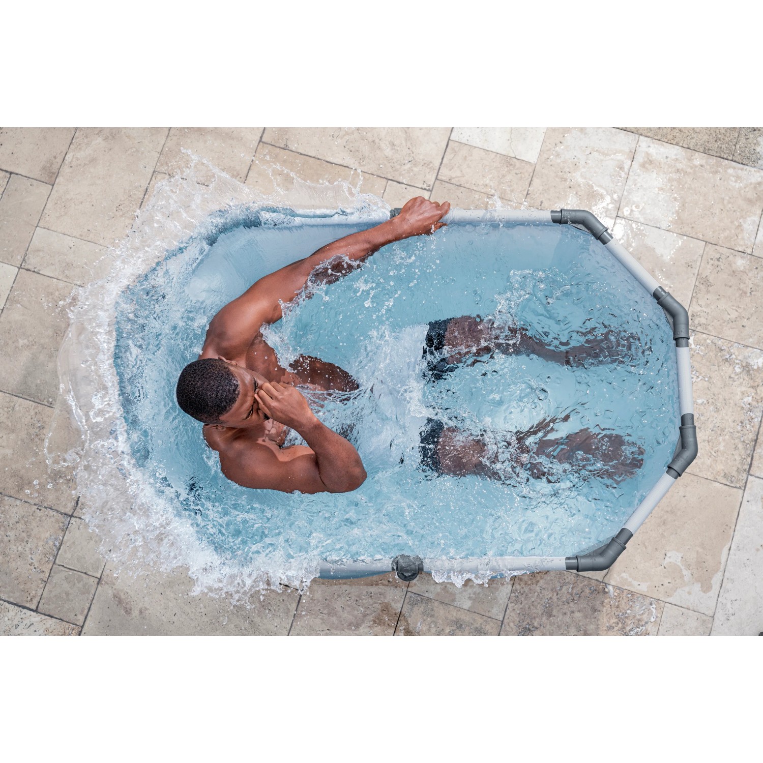 Bestway Eisbad Glacial Dip mit Filterpumpe Oval 150 cm x 90 cm x 65 cm_6