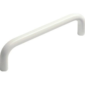 Weißer Metall Möbelgriff 6211A für Schränke und Schubladen.