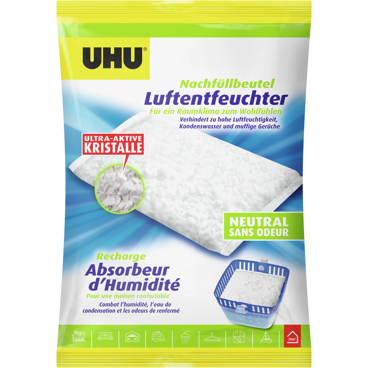 UHU Luftentfeuchter Nachfüllbeutel 450 g kaufen bei OBI