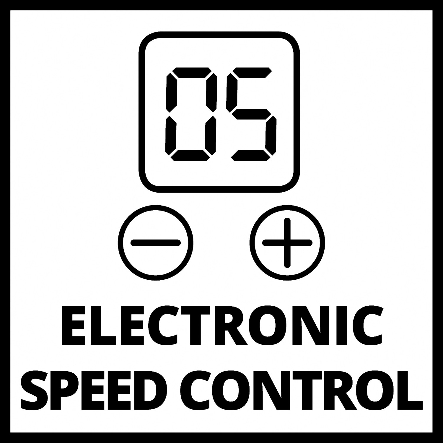 Detailaufnahme: Elektronische Geschwindigkeitsregelung des Einhell Trockenbauschleifers.