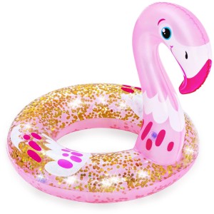 Bestway Schwimmring glitzernd mit Tierkopf 2-fach sortiert