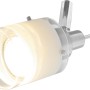LED Spot Asola 3er Nickel matt mit GU10 Leuchtmittel, warmweißes Licht.
