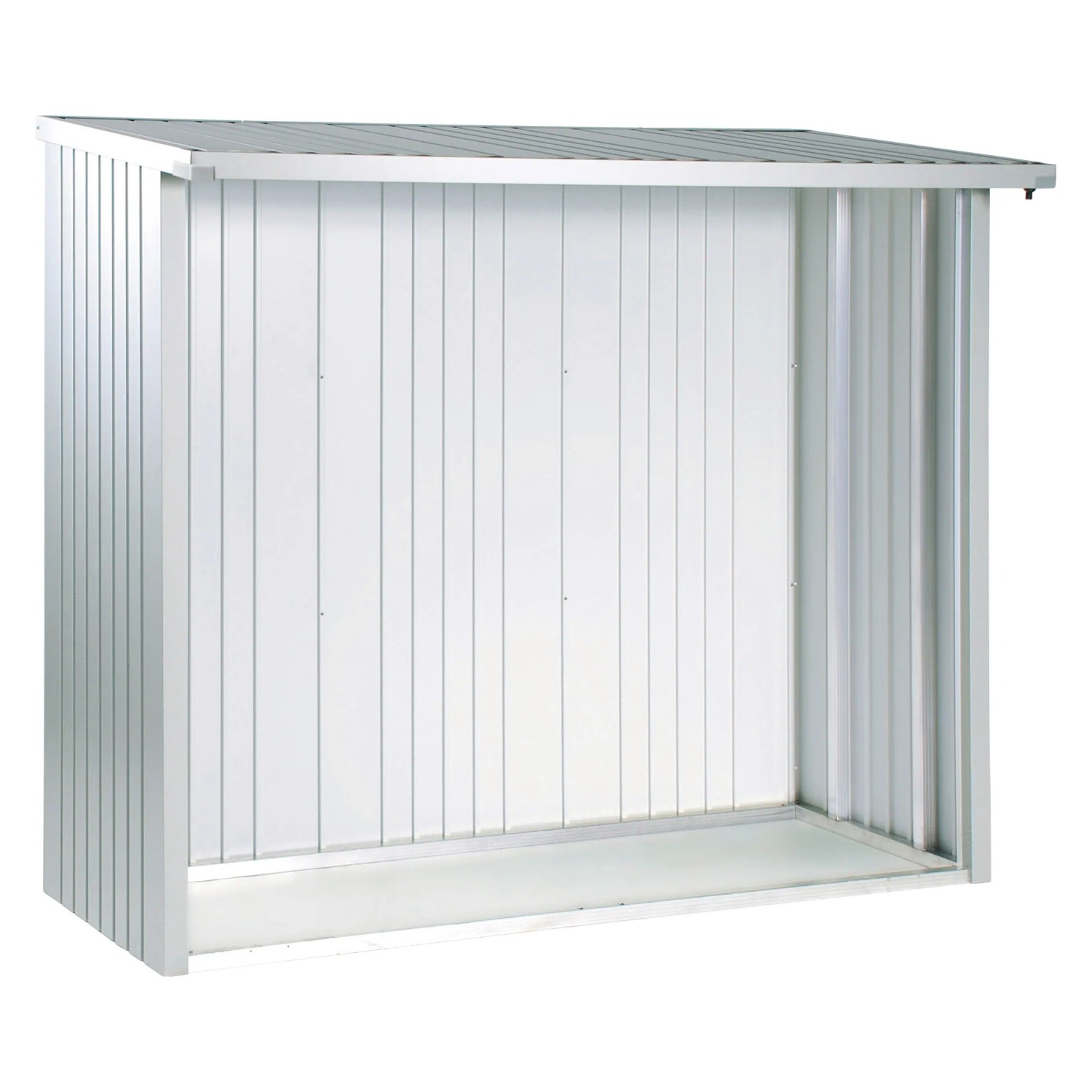 Biohort Rückwand für WoodStock 230, silber-metallic, Stahlblech, Zubehör für Ordnungssysteme im Garten.
